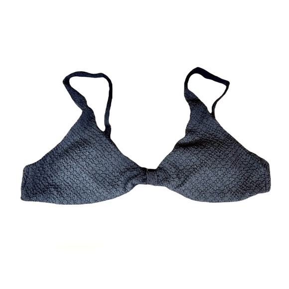 NWT Mindy x Andie The Amor Bikini Top in Black, Popcorn Texture, Size XL - Picture 6 of 10